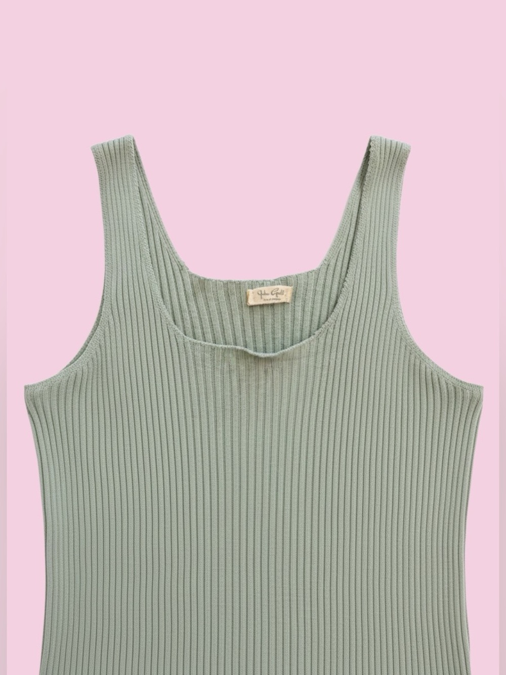 🎀JOHN GALT - Brandy Melville🎀Ribbed Tank Sweater🎀Sage Green🎀OS🎀